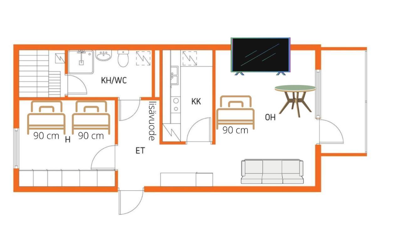 Niinivaara Apartment Saunallinen Ja Ilmastoitu Majoitus Joensuu Extérieur photo